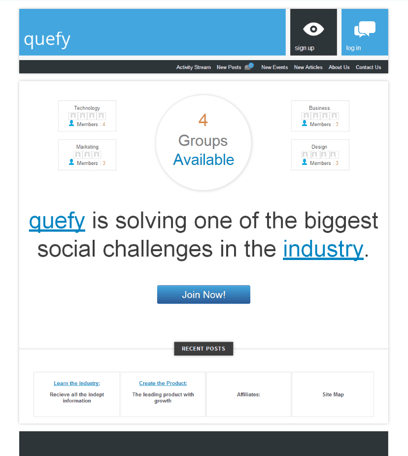 Quefy screenshot
